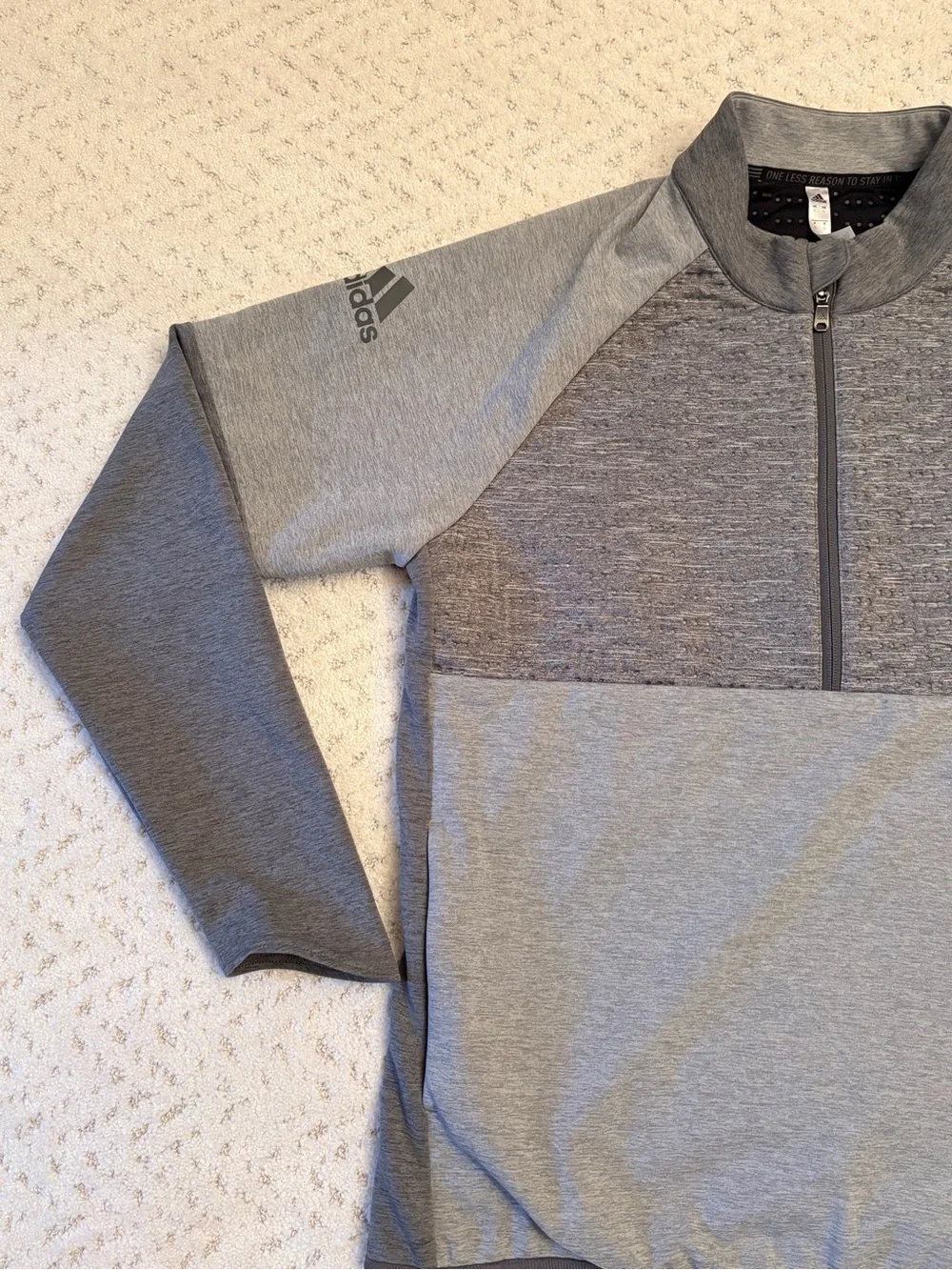 adidas Golf Mens Frostguard Quarter Zip Pullover Performance Jacket Size Large